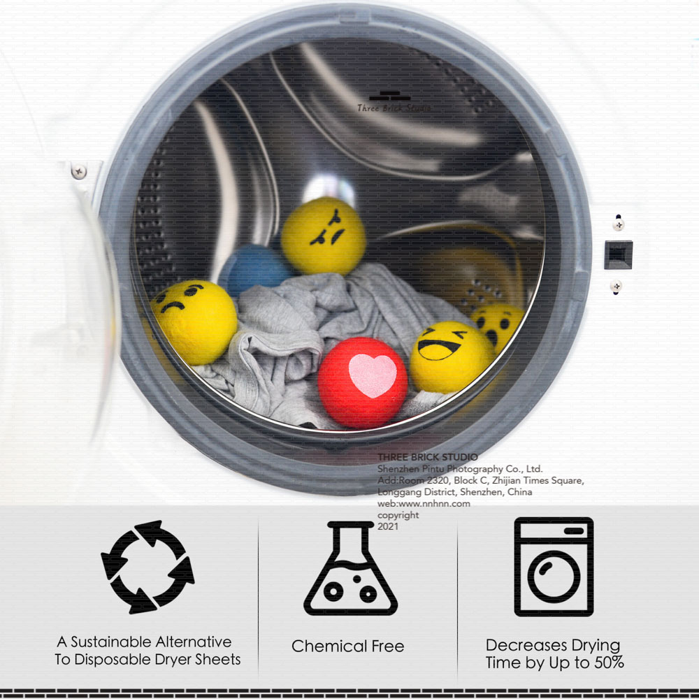 The best Amazon product photography in China The laundry ball is in the washing machine